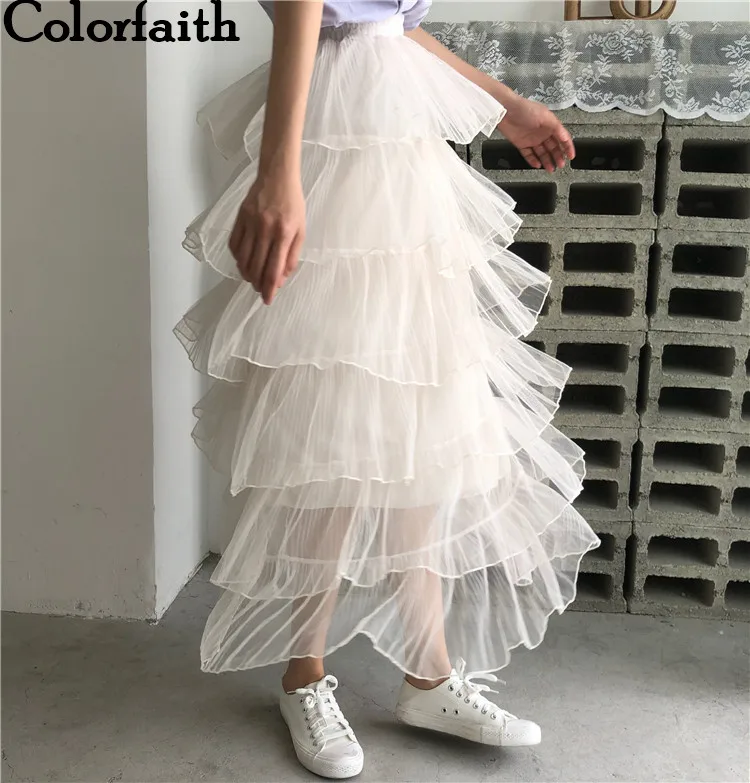 Colorfaith New 2019 Women Long Skirt Vintage Mesh High Waist Ball Gown layered Skirts Pleated Tutu Skirt Ladies Elegant SK311
Colorfaith New 2019 Women Long Skirt Vintage Mesh High Waist Ball Gown layered Skirts Pleated Tutu Skirt Ladies Elegant SK311