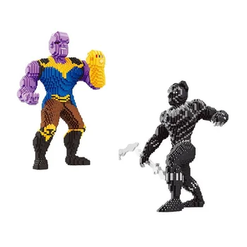Small Blocks Big size Super Hero Model Black Panther Building Toy Cartoon Auction Figure Thanos Bricks Brinquedos for Boy Gifts
Small Blocks Big size Super Hero Model Black Panther Building Toy Cartoon Auction Figure Thanos Bricks Brinquedos for Boy Gifts