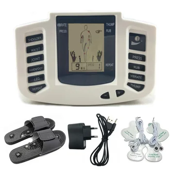 JR-309A Electric Body Relax Muscle Therapy Tens Neck Massager Back Pulse Tens Acupuncture With Therapy Slipper+4Pads 
JR-309A Electric Body Relax Muscle Therapy Tens Neck Massager Back Pulse Tens Acupuncture With Therapy Slipper+4Pads