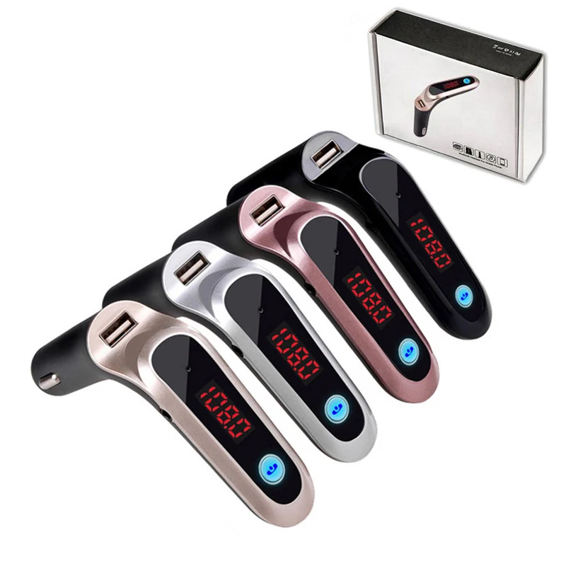 S7 Bluetooth FM Transmitter Car Kit Wireless Radio FM MP3 Player Hands-free Adapter Support TF Card AUX With Retail Package
S7 Bluetooth FM Transmitter Car Kit Wireless Radio FM MP3 Player Hands-free Adapter Support TF Card AUX With Retail Package