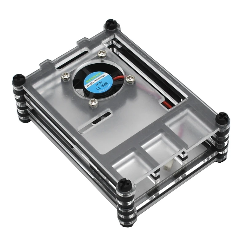 Geekteches Raspberry Pi Acrylic Case with Cooling Fan for Raspberry Pi 4 Model B
Geekteches Raspberry Pi Acrylic Case with Cooling Fan for Raspberry Pi 4 Model B
