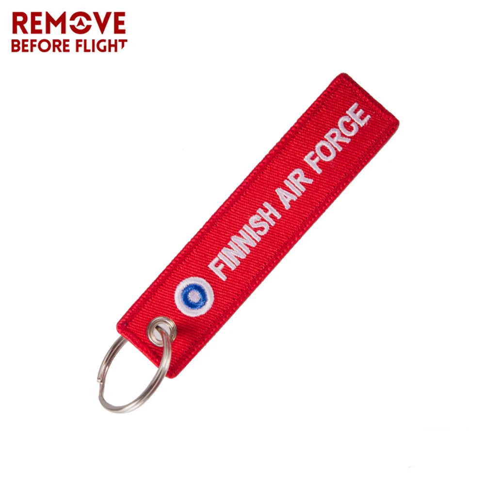 Remove Before Flight Keychains FINNISH AIR FORCE Red Embroidery Key Ring Chain for Aviation Gifts Customized Keychain Jewelry
Remove Before Flight Keychains FINNISH AIR FORCE Red Embroidery Key Ring Chain for Aviation Gifts Customized Keychain Jewelry