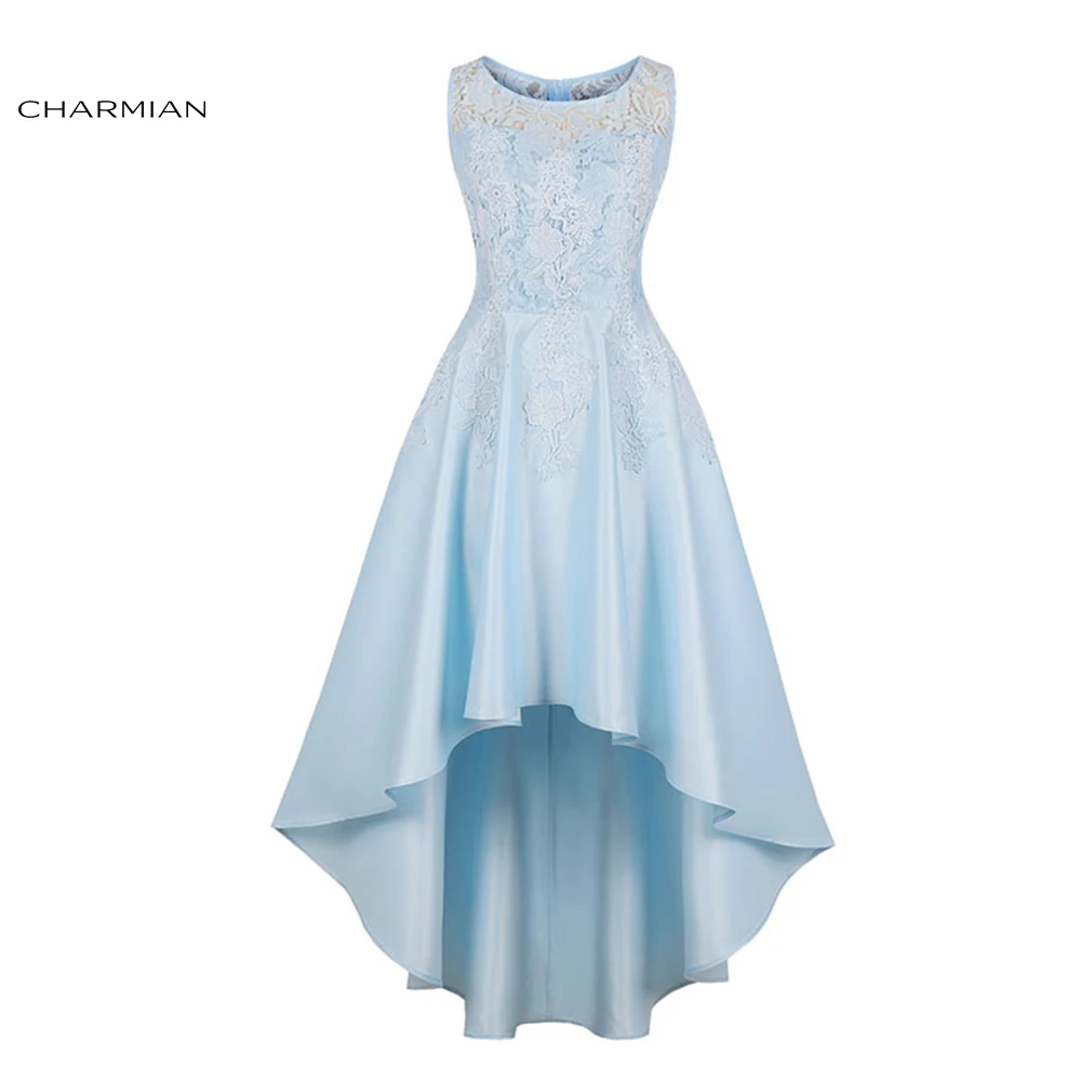 Charmian Women's Elegant Sexy Floral Lace High Low Dress Plus Size Asymmetrical High Waist Wedding Evening Party Dress Vestidos
Charmian Women's Elegant Sexy Floral Lace High Low Dress Plus Size Asymmetrical High Waist Wedding Evening Party Dress Vestidos