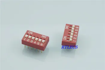 1000pcs Dip Switches SPST 6 Position 2.54mm 0.100" pitch Through Hole Slide (Standard) Actuator raised DIP switch 6 Way
1000pcs Dip Switches SPST 6 Position 2.54mm 0.100" pitch Through Hole Slide (Standard) Actuator raised DIP switch 6 Way
