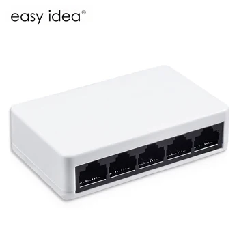 New 5 Ports Network Switch 10/100Mbps Fast Ethernet RJ45 Switcher Lan Hub MDI Full/Half duplex exchange Network Switches Adapter
New 5 Ports Network Switch 10/100Mbps Fast Ethernet RJ45 Switcher Lan Hub MDI Full/Half duplex exchange Network Switches Adapter