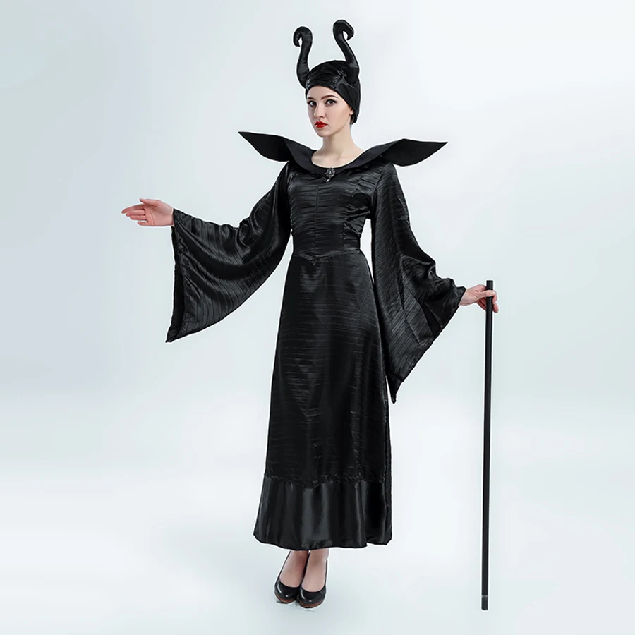 New Women Black Demon Costumes Cosplay Gothic Vampire Outfit The Queen Demon Role Play Clothing
New Women Black Demon Costumes Cosplay Gothic Vampire Outfit The Queen Demon Role Play Clothing