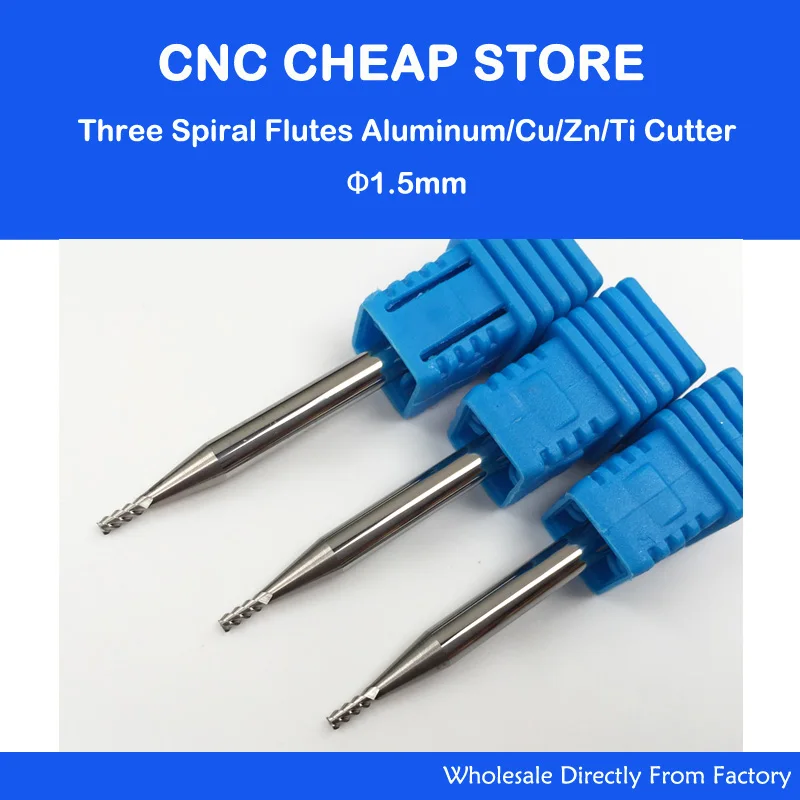 5PCS HRC55 1.5MM 3 three flutes for aluminum carbide end mill L50mm 4*1.5*4*50mm 55hrc 3F CNC Router End Milling Cutter Bits
5PCS HRC55 1.5MM 3 three flutes for aluminum carbide end mill L50mm 4*1.5*4*50mm 55hrc 3F CNC Router End Milling Cutter Bits