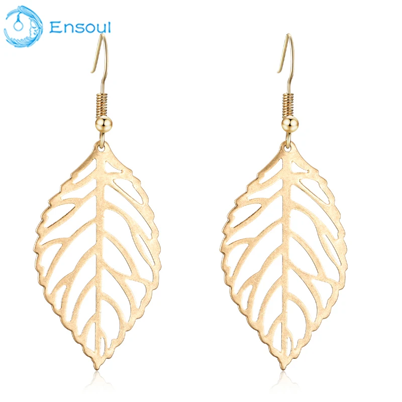 ENSOUL New Style Shaped Hollow leaves fishhook earrings For Women Fashion Elegance Classic Trendy hanging earrings
ENSOUL New Style Shaped Hollow leaves fishhook earrings For Women Fashion Elegance Classic Trendy hanging earrings