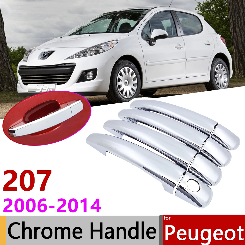 for Peugeot 207 cc sw 2006~2014 Chrome Door Handle Cover Car Accessories Stickers Trim Set 2007 2008 2009 2010 2011 2012 2013
for Peugeot 207 cc sw 2006~2014 Chrome Door Handle Cover Car Accessories Stickers Trim Set 2007 2008 2009 2010 2011 2012 2013