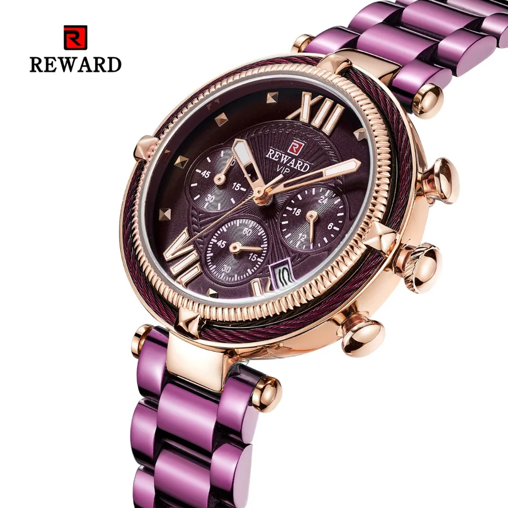 REWARD Brand Luxury Women Watches Full Steel straps Waterproof Ladies Watches Calendar Sports Watch Bracelet zegarek damski
REWARD Brand Luxury Women Watches Full Steel straps Waterproof Ladies Watches Calendar Sports Watch Bracelet zegarek damski