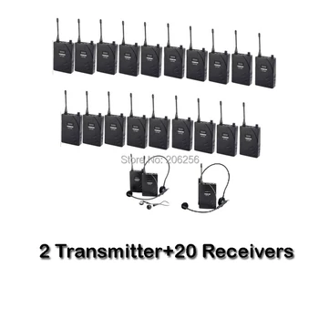 Takstar 2 Transmitter+20 Receivers UHF-938/UHF 938 UHF frequency Wireless Tour Guide System 50m Operating Range for Tour guiding
Takstar 2 Transmitter+20 Receivers UHF-938/UHF 938 UHF frequency Wireless Tour Guide System 50m Operating Range for Tour guiding