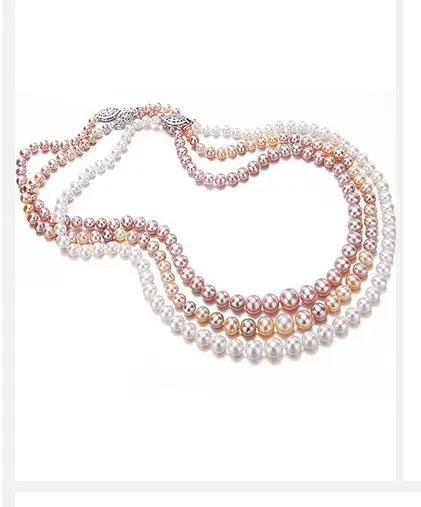 three 9-10mm south sea round white /pink /multicolor pearl necklaces 14KGP
three 9-10mm south sea round white /pink /multicolor pearl necklaces 14KGP