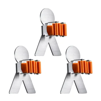 3pcs Broom Holders Stainless Steel Cartoon Besom Clip Hanger Mop Holder Organizer for Bathroom Garage Kitchen
3pcs Broom Holders Stainless Steel Cartoon Besom Clip Hanger Mop Holder Organizer for Bathroom Garage Kitchen