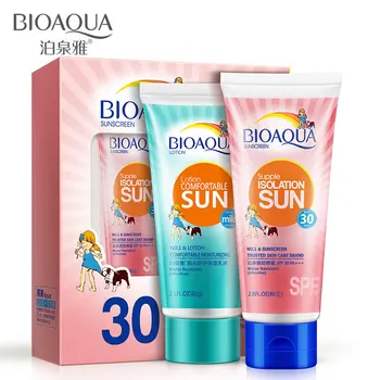 Bioaqua 2pcs Sun Cream Moisturizing UV Radiation Sun Protection Face Cream Sunscreen Cream Sunblock Lotion Sunscreen SPF30+
Bioaqua 2pcs Sun Cream Moisturizing UV Radiation Sun Protection Face Cream Sunscreen Cream Sunblock Lotion Sunscreen SPF30+
