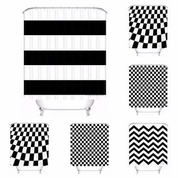 Custom Black and White Checkerboard Bathroom Acceptable Shower Curtain Polyester Fabric Bathroom Curtain #180320-01-138
Custom Black and White Checkerboard Bathroom Acceptable Shower Curtain Polyester Fabric Bathroom Curtain #180320-01-138