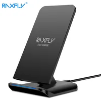 RAXFLY Wireless Charger For iPhone XS Max XR XS X 8 10W Qi Fast Charger For Samsung S9 S8 Plus S7 S6 Note 9 8 Charging Fast Pad image