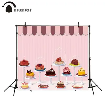 Allenjoy backgrounds for photography studio Different kind of Cup cake pink stripes pattern candy bar backdrop newborn photocall
Allenjoy backgrounds for photography studio Different kind of Cup cake pink stripes pattern candy bar backdrop newborn photocall