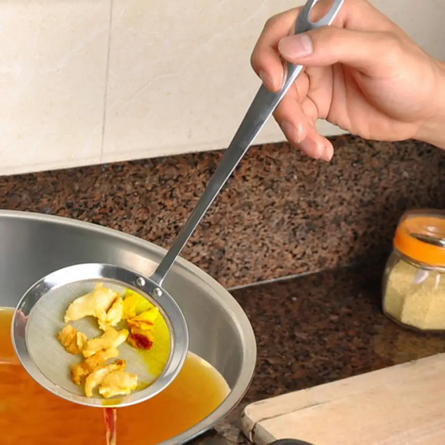 Stainless Steel Colander Spoon Filter Oil Filter Grid Scoop Round Network Kitchen Tool 3JU27
Stainless Steel Colander Spoon Filter Oil Filter Grid Scoop Round Network Kitchen Tool 3JU27