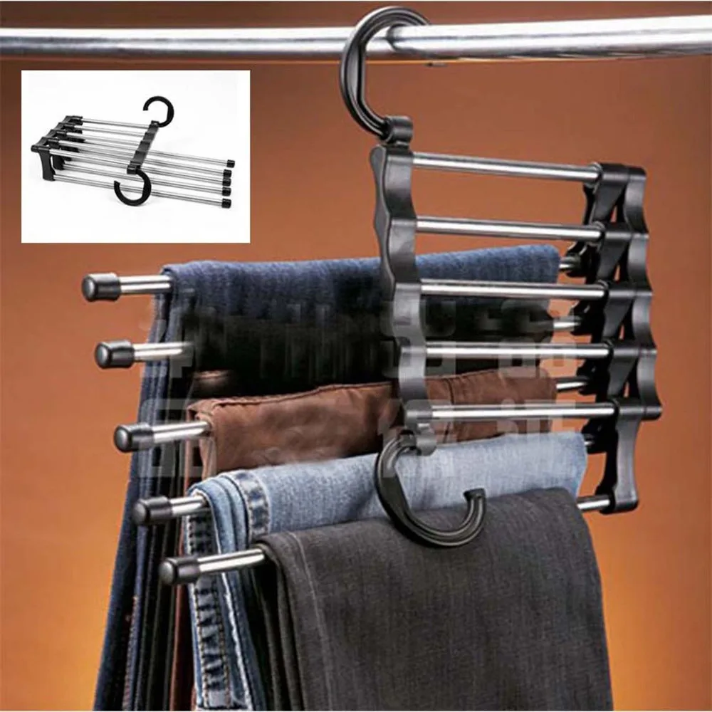 Free Shipping Hot Sell Magic Trousers Hanger/Rack Multifunction Pants Closet Belt Holder Rack 5 In 1 Saving Space
Free Shipping Hot Sell Magic Trousers Hanger/Rack Multifunction Pants Closet Belt Holder Rack 5 In 1 Saving Space