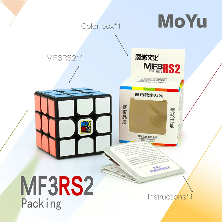 Moyu Mofangjiaoshi MF3rs2 Magic Cube 3x3x3 Speed Cube 56mm Cubing Classroom MF3RS2 Professional Educational Toys for Children
Moyu Mofangjiaoshi MF3rs2 Magic Cube 3x3x3 Speed Cube 56mm Cubing Classroom MF3RS2 Professional Educational Toys for Children