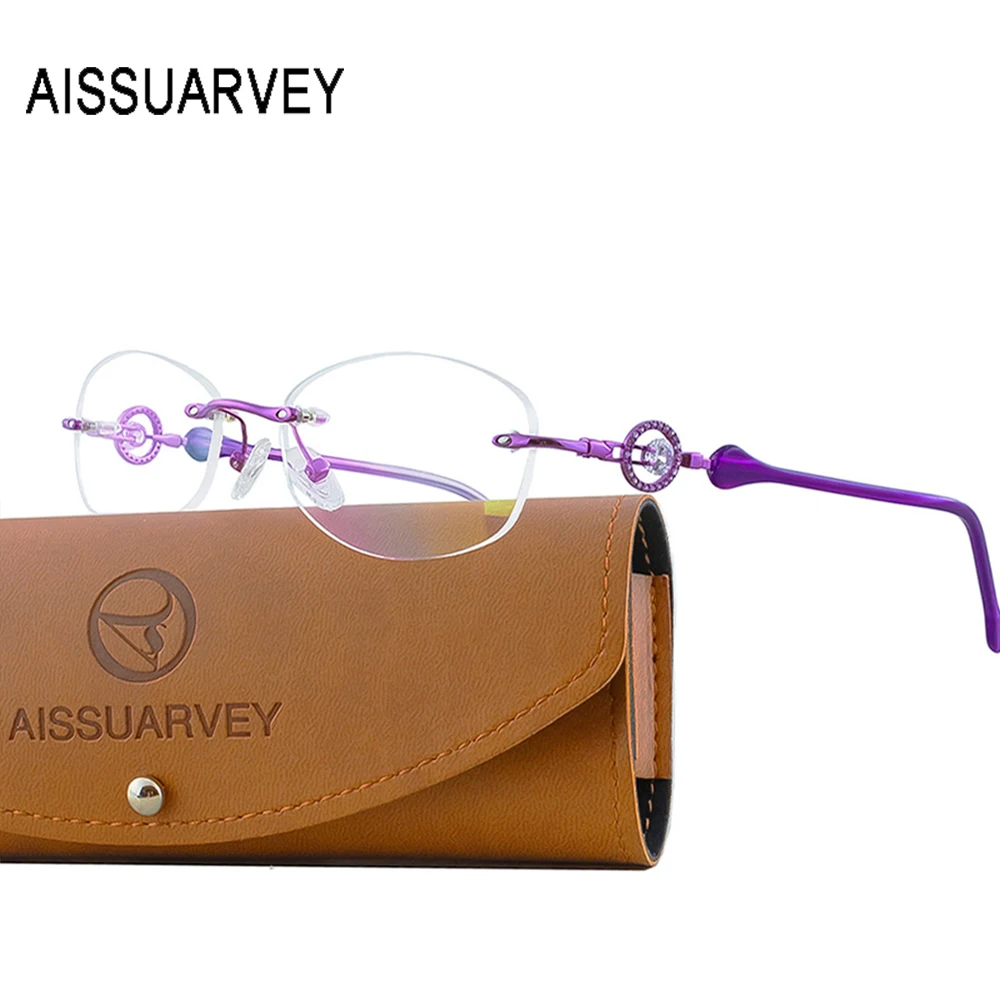 Rhinestone Glasses Frames for Women Crystal Prescription Rimelss Eyeglasses with Transparent Lens Metal Acetate Eyewear for Lady
Rhinestone Glasses Frames for Women Crystal Prescription Rimelss Eyeglasses with Transparent Lens Metal Acetate Eyewear for Lady