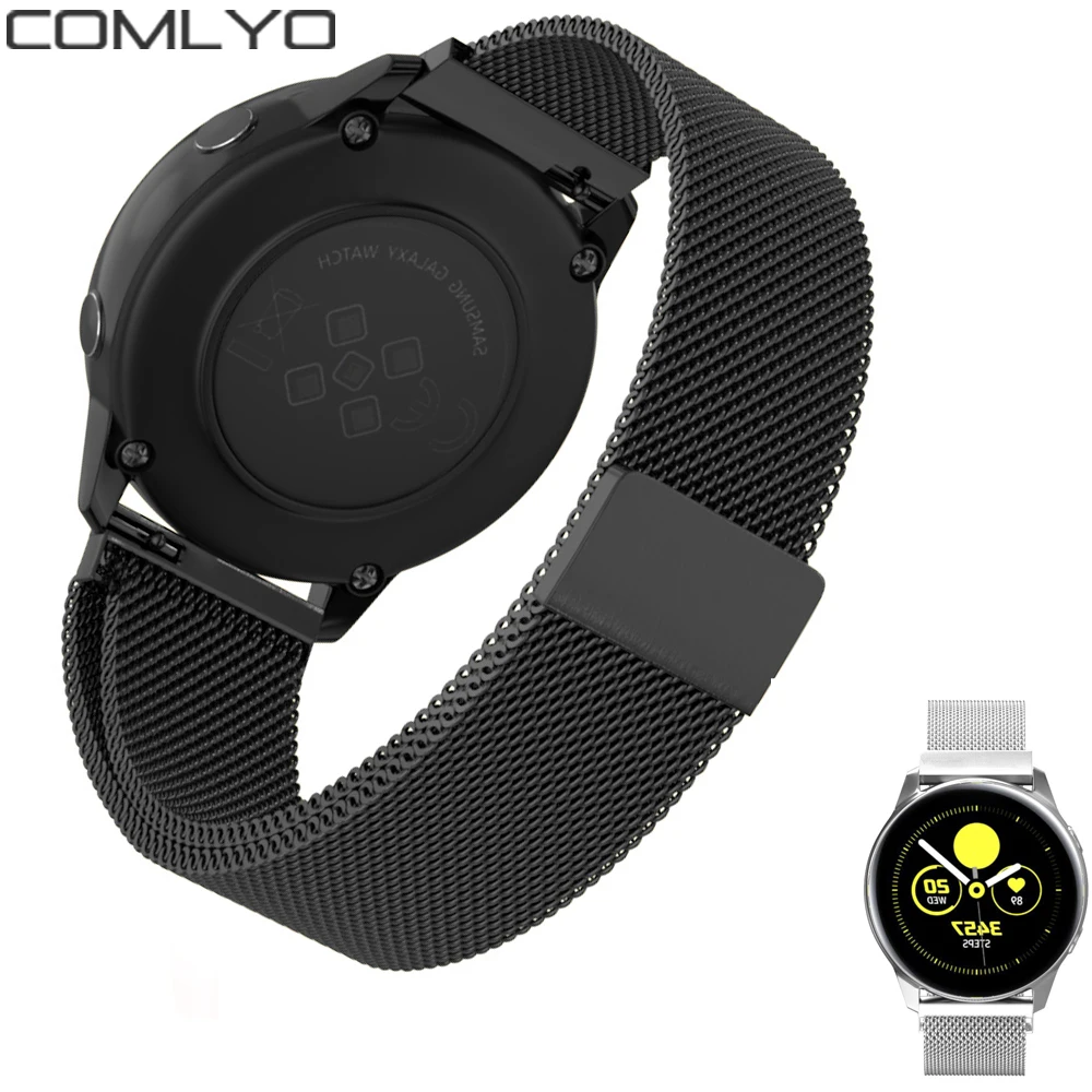 COMLYO 20mm Wrist Band For Samsung Galaxy Watch Active Strap Belt Magnetic Milanese Watchband for galaxy watch active Bracelet
COMLYO 20mm Wrist Band For Samsung Galaxy Watch Active Strap Belt Magnetic Milanese Watchband for galaxy watch active Bracelet