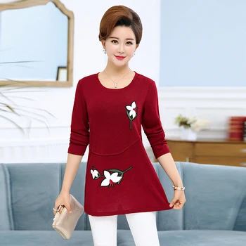 NIFULLAN Lily Embroidery Women Long Sleeve T-Shirt Top 2020 Spring Fall Mother Plus Size Casual Pullover O Neck Tee Shirts Femme
NIFULLAN Lily Embroidery Women Long Sleeve T-Shirt Top 2020 Spring Fall Mother Plus Size Casual Pullover O Neck Tee Shirts Femme