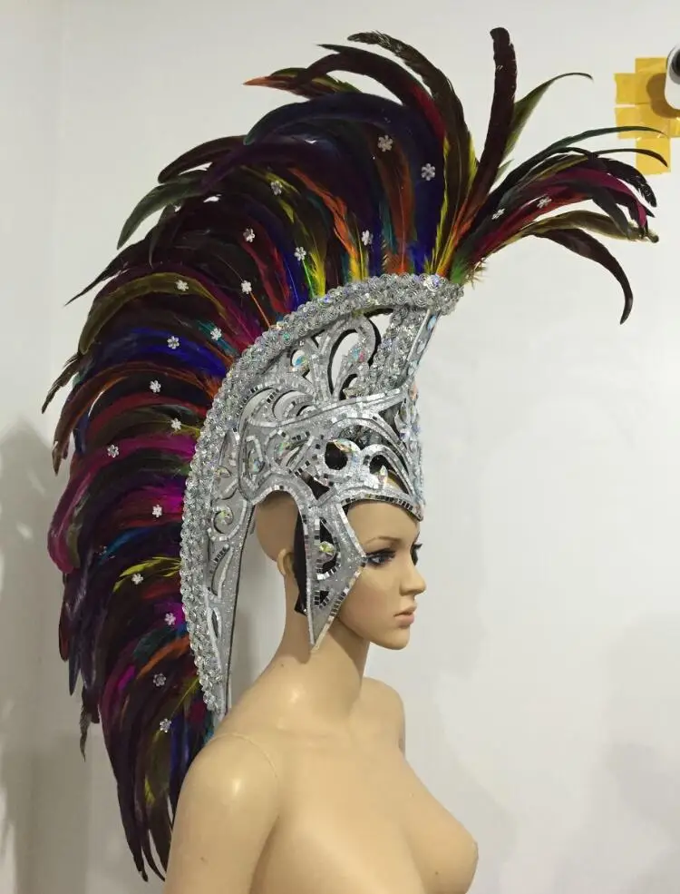 Headdress flower carnival party Feather headdress flower Stage performance Feather clothing Warrior helmet Ladies man
Headdress flower carnival party Feather headdress flower Stage performance Feather clothing Warrior helmet Ladies man