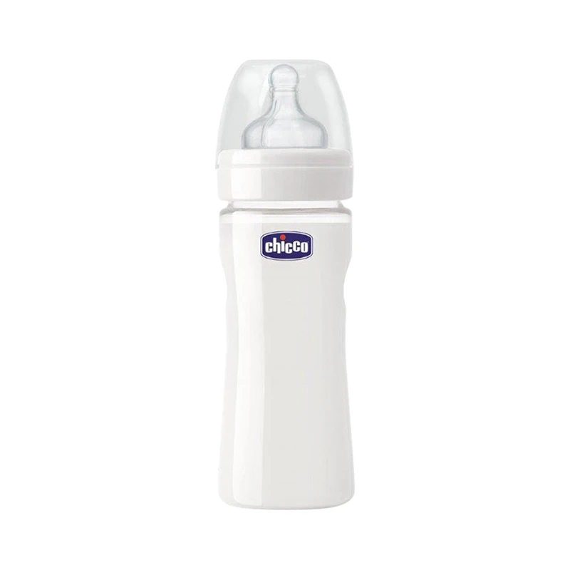 Chicco Бутылочка из стекла с соской из силикона Well-Being, 240 мл с рождения, Белый
Chicco Бутылочка из стекла с соской из силикона Well-Being, 240 мл с рождения, Белый