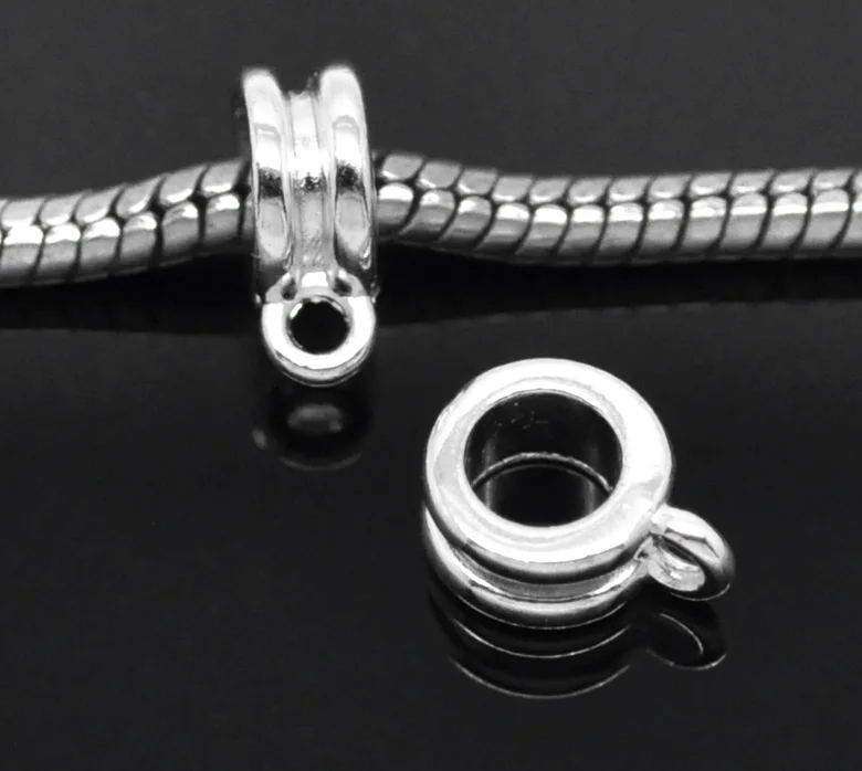 DoreenBeads 50PCs silver color Bail Beads Fit European Charm Bracelets 11x8mm( 3/8"x 3/8") (B19544)
DoreenBeads 50PCs silver color Bail Beads Fit European Charm Bracelets 11x8mm( 3/8"x 3/8") (B19544)