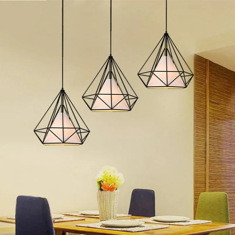 Creative Modern Black Bird Cage Pendant Light Rail Concise Retro Scandinavia Loft Pyramid Chandelier Metal Cage And E27 LED Bulb
Creative Modern Black Bird Cage Pendant Light Rail Concise Retro Scandinavia Loft Pyramid Chandelier Metal Cage And E27 LED Bulb