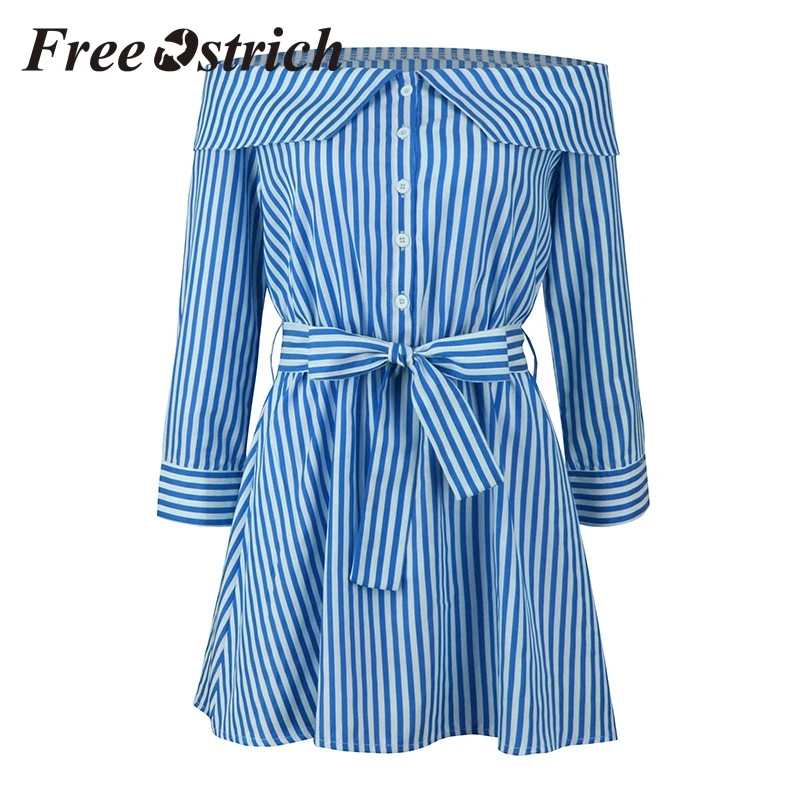 Free Ostrich 2019 Women Summer Off Shoulder Striped Button Flare Casual Daily Short Mini Dress Brief Sexy Slash Neck Shirt Dress
Free Ostrich 2019 Women Summer Off Shoulder Striped Button Flare Casual Daily Short Mini Dress Brief Sexy Slash Neck Shirt Dress