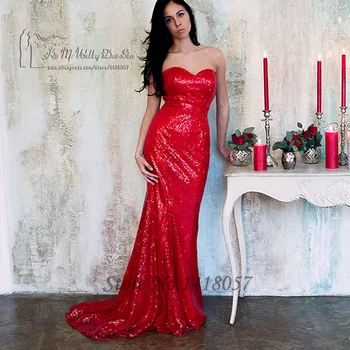 Sparky Long Red Sequin Evening Dress Sexy Formal Evening Gowns Mermaid Prom Dresses 2016 Vestidos Longo de Gala Robe de Soiree
Sparky Long Red Sequin Evening Dress Sexy Formal Evening Gowns Mermaid Prom Dresses 2016 Vestidos Longo de Gala Robe de Soiree