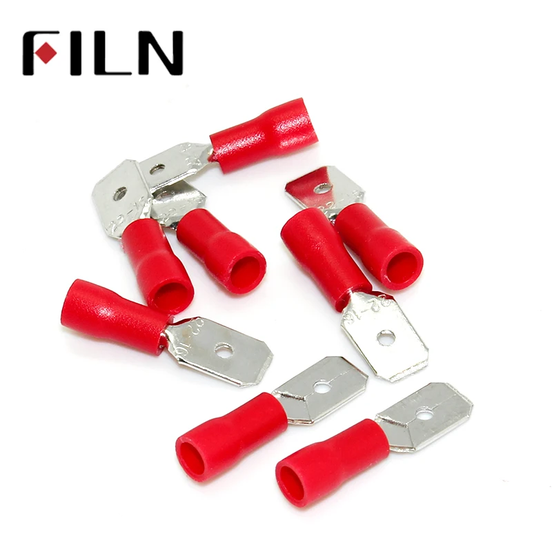 MDD1.25-250 Male Insulated Electrical Crimp Terminal for 0.5-1.5mm2 wire Connectors Cable Wire Connector Terminal
MDD1.25-250 Male Insulated Electrical Crimp Terminal for 0.5-1.5mm2 wire Connectors Cable Wire Connector Terminal
