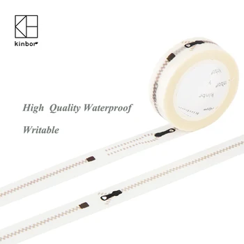 Kinbor Zipper Series Paper Washi Tape Cute Decoration Scrapbooking Masking Tapes Stationery Label Waterproof Dhesive Tapes
Kinbor Zipper Series Paper Washi Tape Cute Decoration Scrapbooking Masking Tapes Stationery Label Waterproof Dhesive Tapes