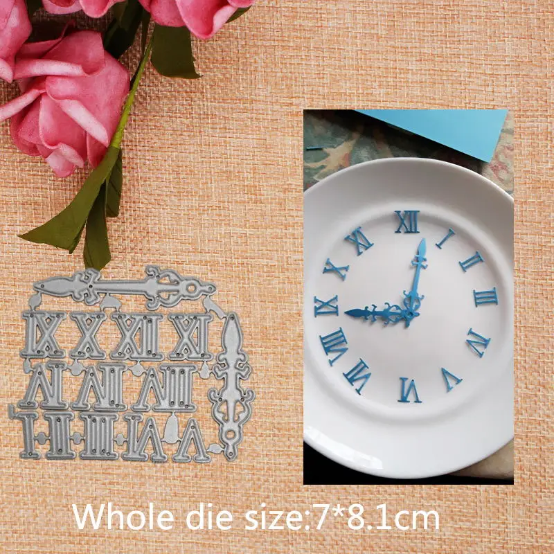 Watch clock Numbers and metal cutting dies DIY Die Cut Stencil Decorative Scrapbooking Craft Card stencils template 7*8.1 CM
Watch clock Numbers and metal cutting dies DIY Die Cut Stencil Decorative Scrapbooking Craft Card stencils template 7*8.1 CM