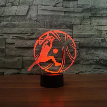 Novelty Basketball Slam Dunk 3D USB Table Lamp Creative Colorful Gradient Night Light Party Sports Bedroom Decor Sleep Lighting
Novelty Basketball Slam Dunk 3D USB Table Lamp Creative Colorful Gradient Night Light Party Sports Bedroom Decor Sleep Lighting