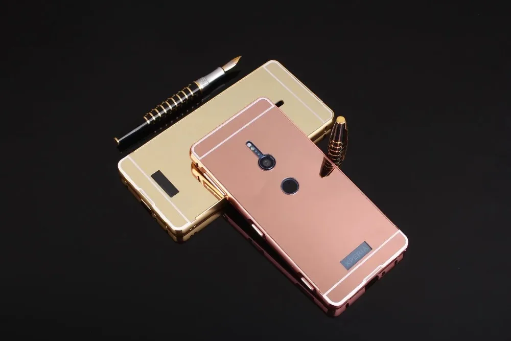 Electroplating Aluminum Metal Frame Acrylic Mirror Back case for Sony Xperia XZ2 Detachable 2 in 1 case for Sony XZ2 Compact
Electroplating Aluminum Metal Frame Acrylic Mirror Back case for Sony Xperia XZ2 Detachable 2 in 1 case for Sony XZ2 Compact