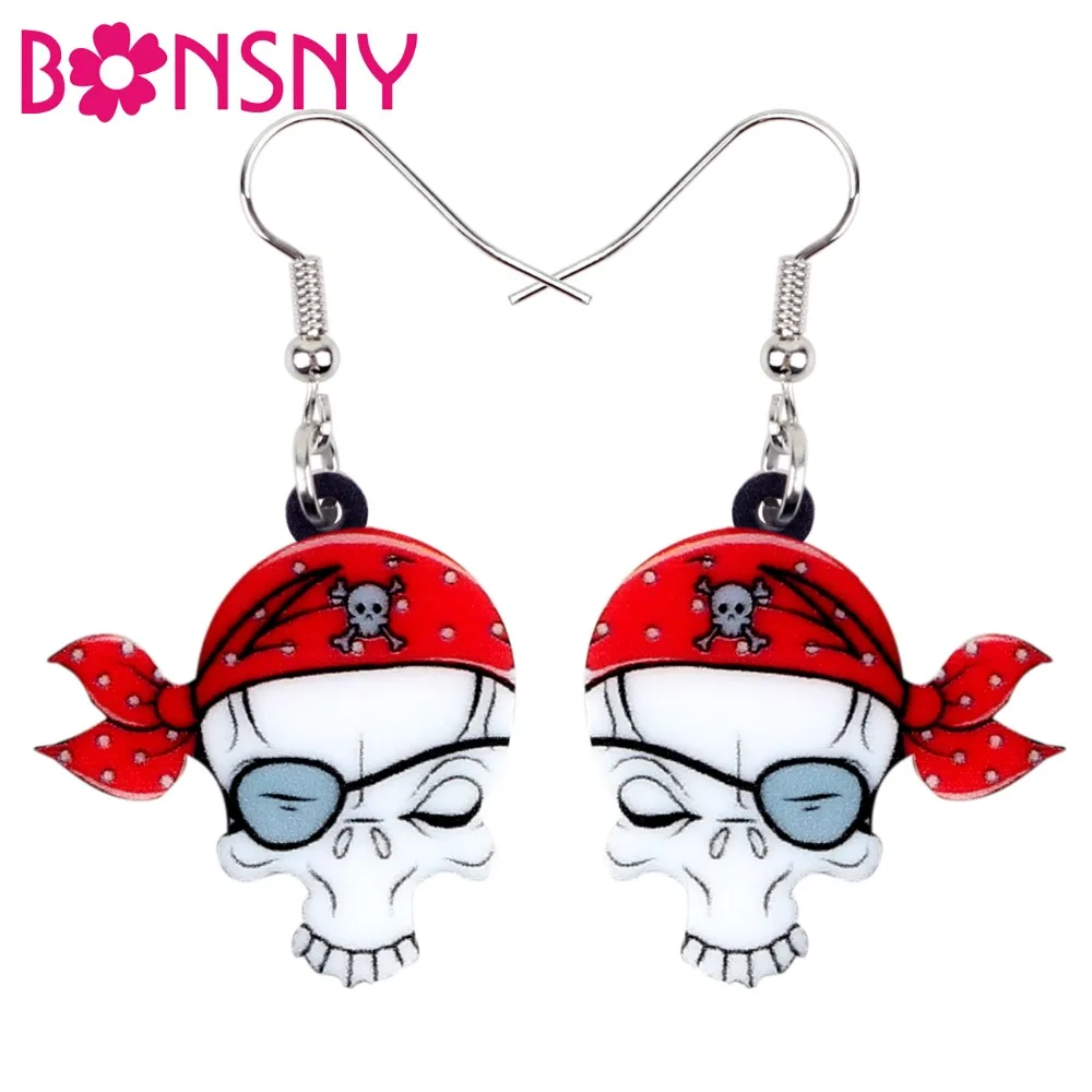 Bonsny Acrylic Halloween Eye Mask Pirate Skull Earrings Drop Dangle New Fashion Punk Jewelry For Women Girls Teen Gift Wholesale
Bonsny Acrylic Halloween Eye Mask Pirate Skull Earrings Drop Dangle New Fashion Punk Jewelry For Women Girls Teen Gift Wholesale