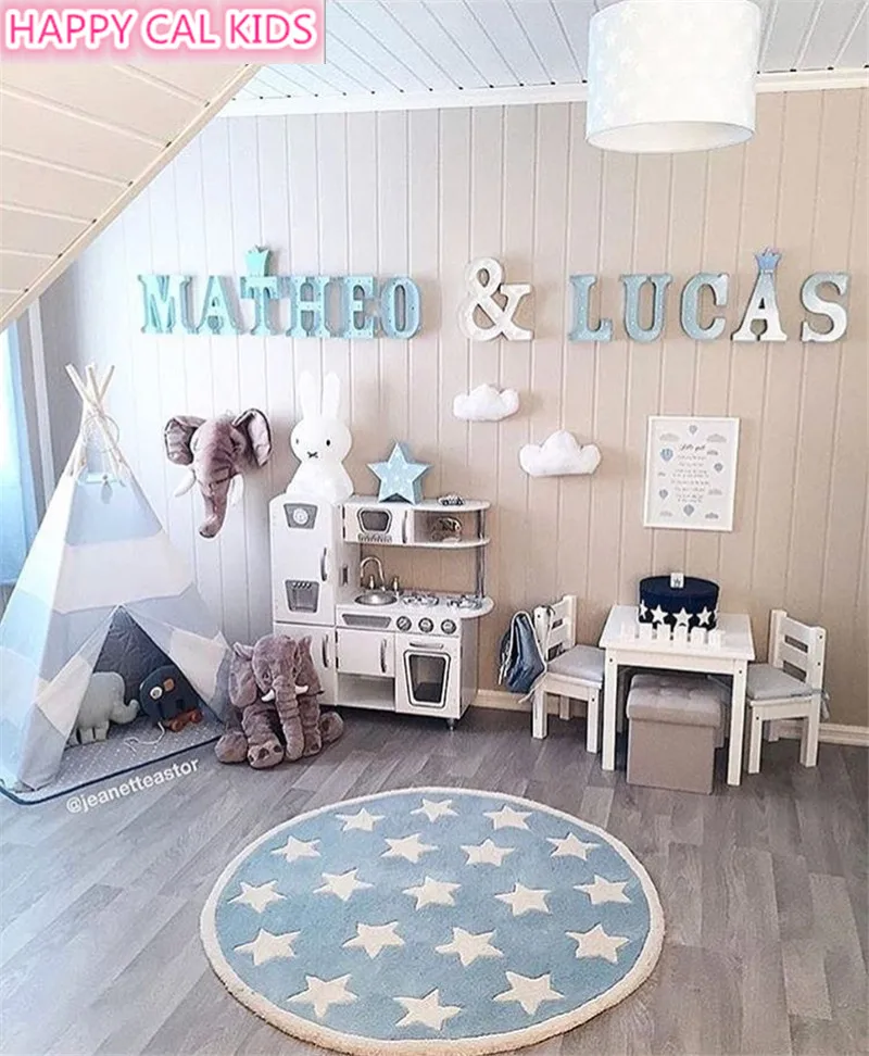 INS Nordic Wind Stars Round blanket Children's Play Mats Tent Mats boys and girls Room Decoration 110cm
INS Nordic Wind Stars Round blanket Children's Play Mats Tent Mats boys and girls Room Decoration 110cm