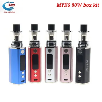 Electronic cigarette MYK6 80W Vape Kit 2000mAh Battery Box Mods With 0.2ohm 2ml Tank Atomizer Vape vaporizer Starter Kits
Electronic cigarette MYK6 80W Vape Kit 2000mAh Battery Box Mods With 0.2ohm 2ml Tank Atomizer Vape vaporizer Starter Kits