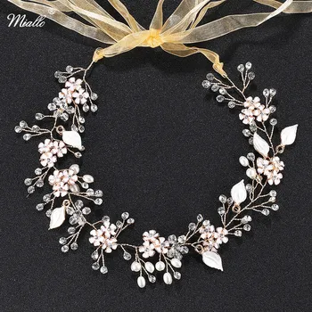 Miallo Flower and Leaves Crystal Wedding Hair Jewelry Accessories Pearl Bridal Hair Vine Wedding Headband for Women Hairpieces
Miallo Flower and Leaves Crystal Wedding Hair Jewelry Accessories Pearl Bridal Hair Vine Wedding Headband for Women Hairpieces