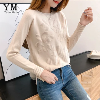 YornMona Women Pullovers and Sweaters 2019 New Fashion Long Sleeve Sweaters Pull Femme Autumn Winter Women Top Warm Knitwear
YornMona Women Pullovers and Sweaters 2019 New Fashion Long Sleeve Sweaters Pull Femme Autumn Winter Women Top Warm Knitwear