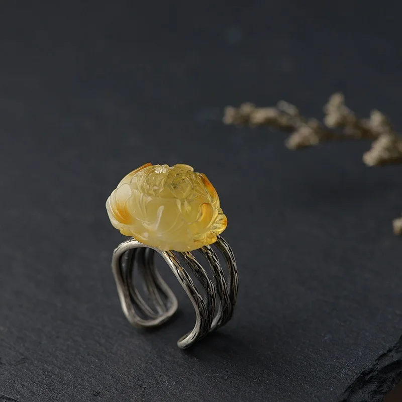 2019 Anel Feminino Feminino Rose Wholesale S925 Inlaid Ring Thai Resto Ancient Ways Process Female Peony Roses Ornaments
2019 Anel Feminino Feminino Rose Wholesale S925 Inlaid Ring Thai Resto Ancient Ways Process Female Peony Roses Ornaments