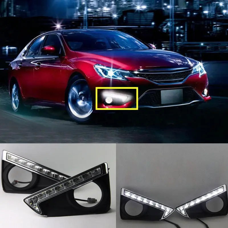 A Pair White LED Daytime Running Lights Driving Lamp For Toyota Reiz 2013-2015
A Pair White LED Daytime Running Lights Driving Lamp For Toyota Reiz 2013-2015