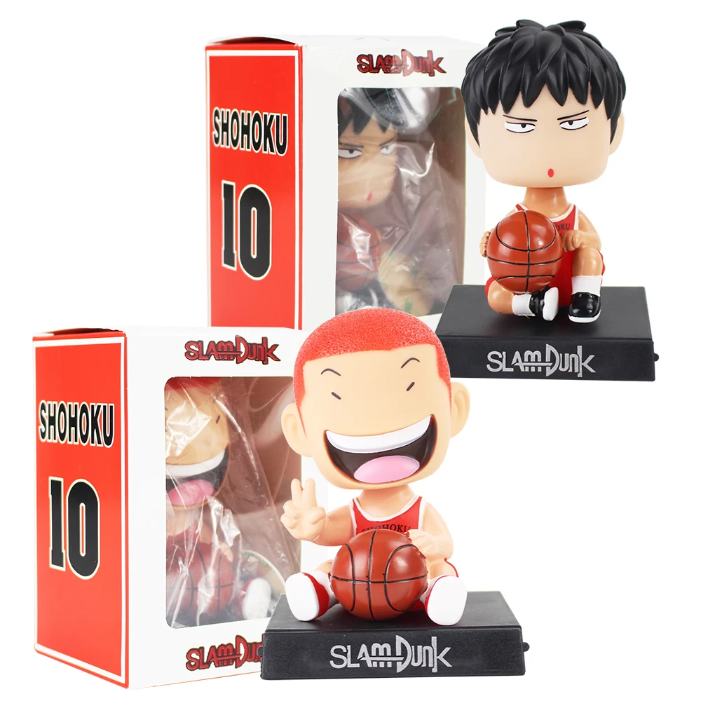 2pcs/lot 12/13cm Slam Dunk hanamichi sakuragi PVC Action Figures Dolls Model Boys Toys Doll Mobile phone holder
2pcs/lot 12/13cm Slam Dunk hanamichi sakuragi PVC Action Figures Dolls Model Boys Toys Doll Mobile phone holder