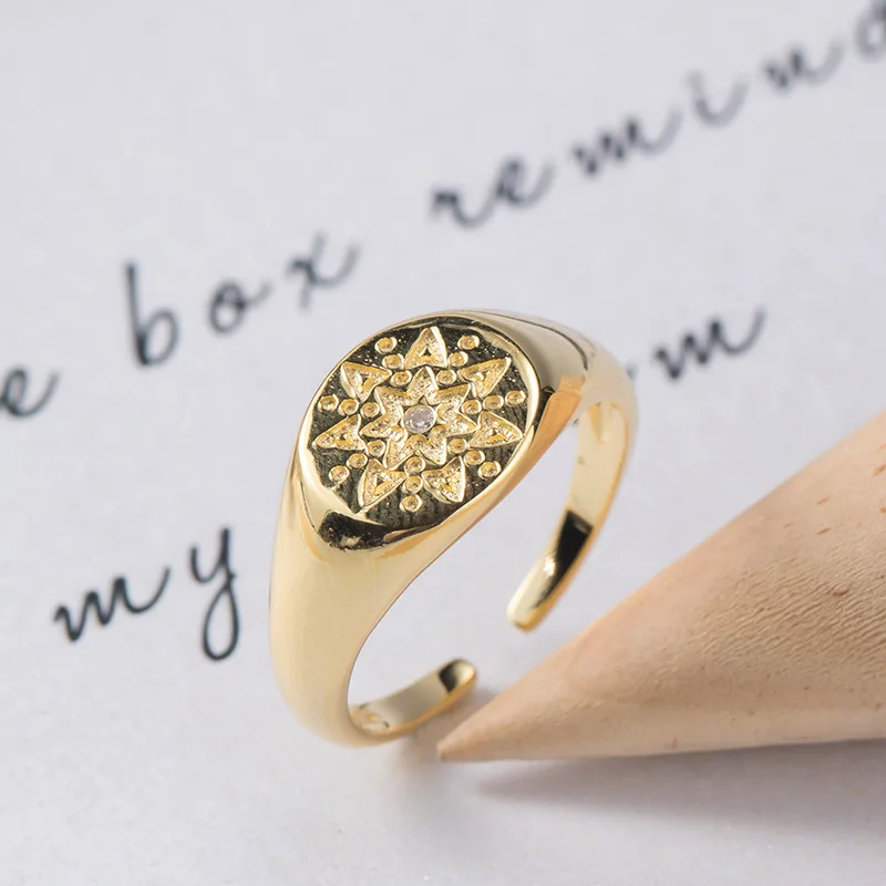 Retro Fine Jewelry Men Ring Big Gold Floral Seal Stamp Ring 925 Sterling Silver Rings for Women Gothic Anniversary Rings JZ12254
Retro Fine Jewelry Men Ring Big Gold Floral Seal Stamp Ring 925 Sterling Silver Rings for Women Gothic Anniversary Rings JZ12254