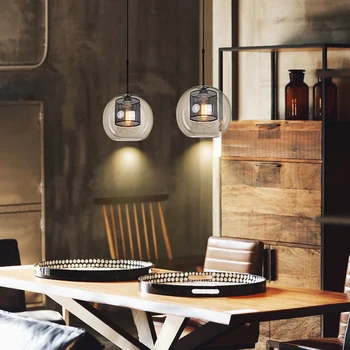 Jaxlong Glass Pendant Light Loft Industrial Wind Kitchen Dining Bar Retro Lamp Living Room Study Bedroom Lighting Fixture Avize
Jaxlong Glass Pendant Light Loft Industrial Wind Kitchen Dining Bar Retro Lamp Living Room Study Bedroom Lighting Fixture Avize