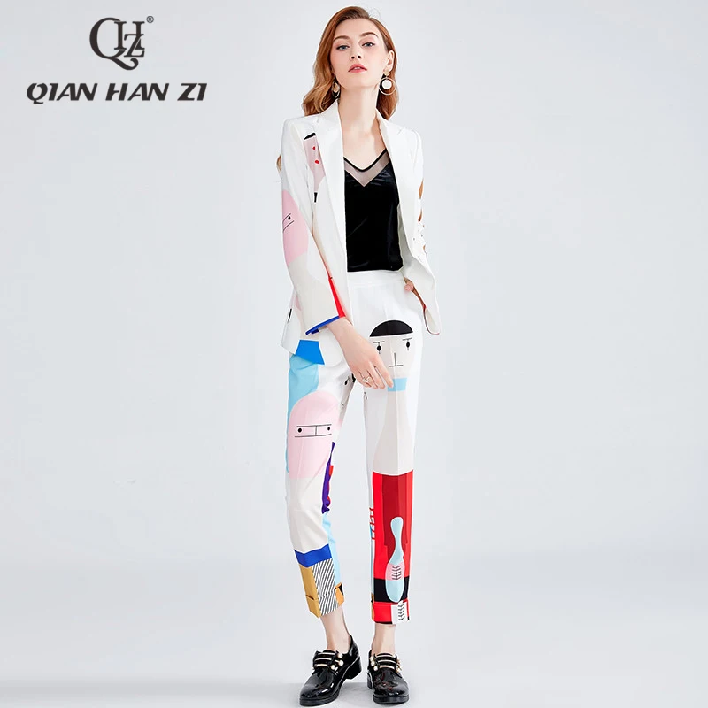 2019 Fashion Designer Set Autumn Winter Women Long sleeve Cartoon Print loveliness Elegant Suit+Elastic waist Two-piece suit
2019 Fashion Designer Set Autumn Winter Women Long sleeve Cartoon Print loveliness Elegant Suit+Elastic waist Two-piece suit