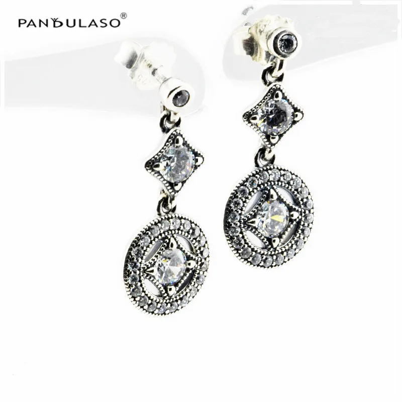 Pandulaso Vintage Allure Drop Earrings Sterling Silver Jewelry Drop Earrings For Woman Wedding Fashion Elegant Earrings
Pandulaso Vintage Allure Drop Earrings Sterling Silver Jewelry Drop Earrings For Woman Wedding Fashion Elegant Earrings